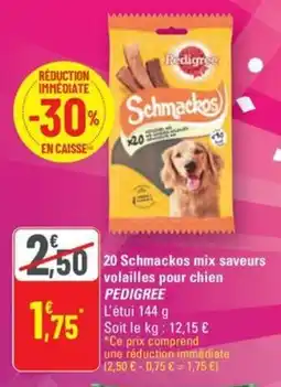 G20 PEDIGREE 20 Schmackos mix saveurs volailles pour chien offre