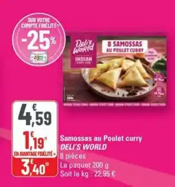 G20 DELI'S WORLD Samossas au Poulet curry offre
