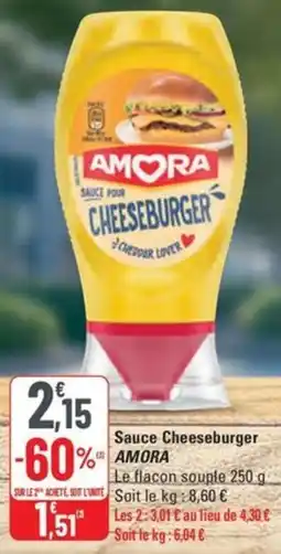 G20 AMORA Sauce Cheeseburger offre