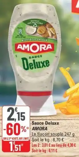 G20 AMORA Sauce Deluxe offre