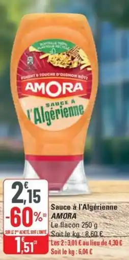 G20 AMORA Sauce à l'Algérienne offre