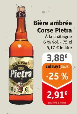 Colruyt Pietra Bière ambrée Corse offre