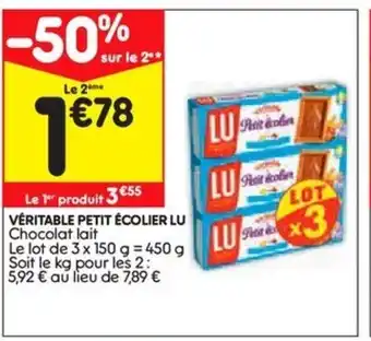 Leader Price Véritable pettit écolier lu offre