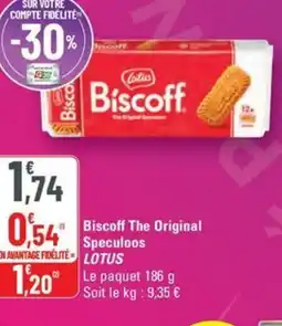 G20 LOTUS Biscoff The Original Speculoos offre