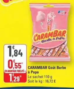 G20 CARAMBAR Goût Barbe à Papa offre