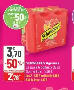 G20 SCHWEPPES Agrumes offre