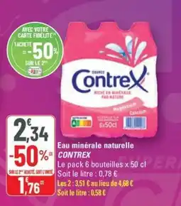 G20 CONTREX Eau minérale naturelle offre