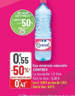 G20 CONTREX Eau minérale naturelle offre