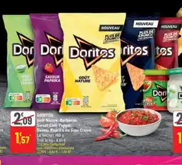 G20 DORITOS goût Nature, Barbecue, Sweet Chili Pepper Saveur Paprika ou Sour Cream offre