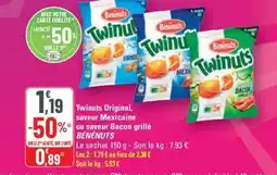 G20 BÉNÉNUTS Twinuts Original, saveur Mexicaine ou svauer Bacon grille offre