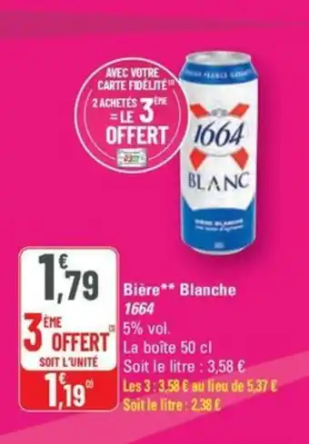 G20 1664 Bière Blanche offre
