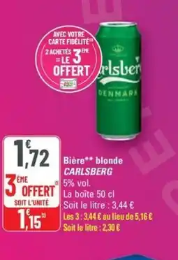 G20 CARLSBERG Bière blonde offre