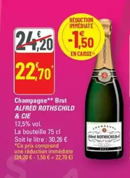 G20 ALFRED ROTHSCHILD & CIE Champagne Brut offre