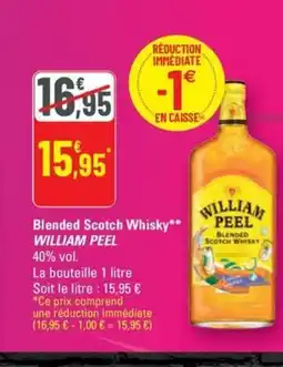 G20 WILLIAM PEEL Blended Scotch Whisky offre