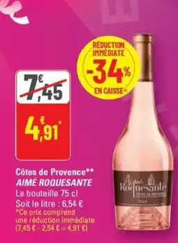 G20 AIMÉ ROQUESANTE Côtes de Provence offre