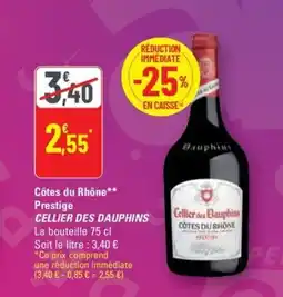 CELLIER DES DAUPHINS Côtes du Rhône Prestige