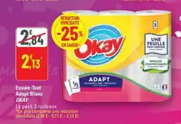 G20 OKAY Essuie-Tout Adapt Blanc offre