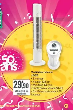 G20 LIVOO Ventilateur colonne offre