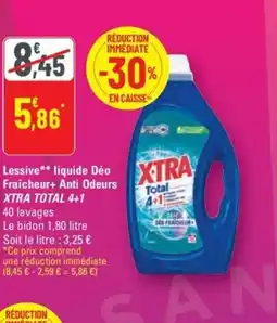 G20 XTRA TOTAL 4+1 Lessive liquide Deo Fraîcheur+ Anti Odeurs offre