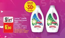 G20 ARIEL Lessive Liquide Alpine ou Original offre