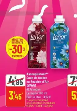 G20 LENOR Assouplissant Coup de foudre ou Envolée d'Air offre