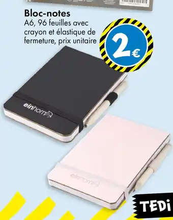TEDi Bloc-notes offre