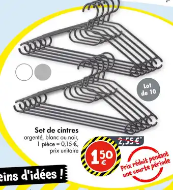 TEDi Set de cintres offre