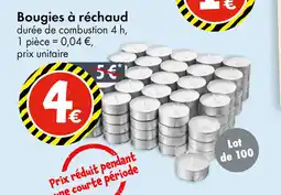 TEDi Bougies à réchaud offre