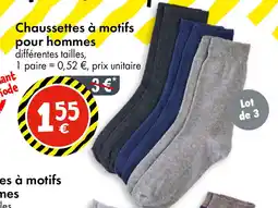TEDi Chaussettes à motifs pour hommes offre