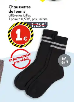 TEDi Chaussettes de tennis offre