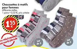 TEDi Chaussettes à motifs pour femmes offre