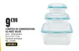 La Foir'Fouille 3 Boites de conservation x3 avec valve offre