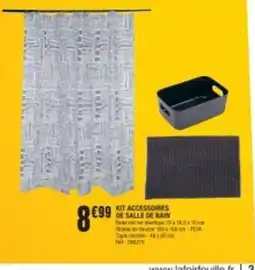 La Foir'Fouille Kit accessoires de salle de bain offre