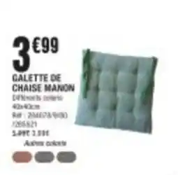 La Foir'Fouille Galette de chaise manon offre