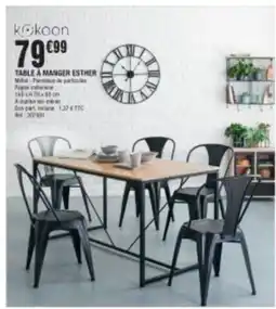 La Foir'Fouille Table a manger esther offre