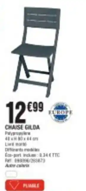 La Foir'Fouille Chaise gilda offre