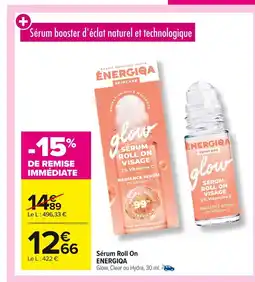 Carrefour ENERGIQA Sérum Roll On offre