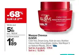 Carrefour ELSEVE Masque Cheveux offre