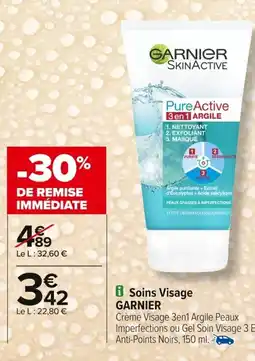 Carrefour GARNIER Soins Visage offre