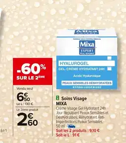 Carrefour MIXA Soins Visage offre