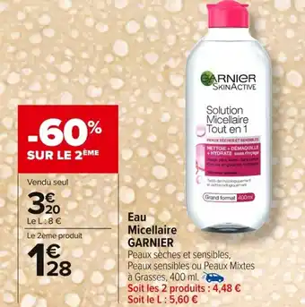 Carrefour GARNIER Eau Micellaire offre