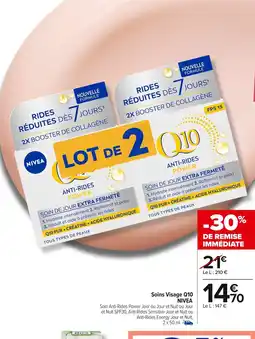 Carrefour NIVEA Soins Visage Q10 offre