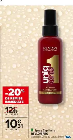 Carrefour REVLON PRO Spray Capillaire offre