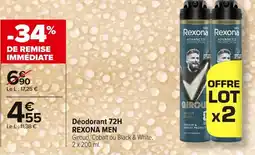 Carrefour REXONA MEN Déodorant 72H offre