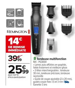 Carrefour REMINGTON Tondeuse multifonction offre