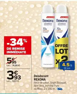 Carrefour REXONA Déodorant offre