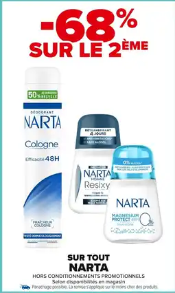 Carrefour NARTA Sur tout offre