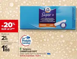Carrefour CARREFOUR SOFT Tampons offre