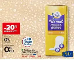 Carrefour CARREFOUR SOFT Protège-slip offre