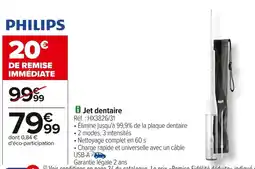 Carrefour PHILIPS Jet dentaire offre